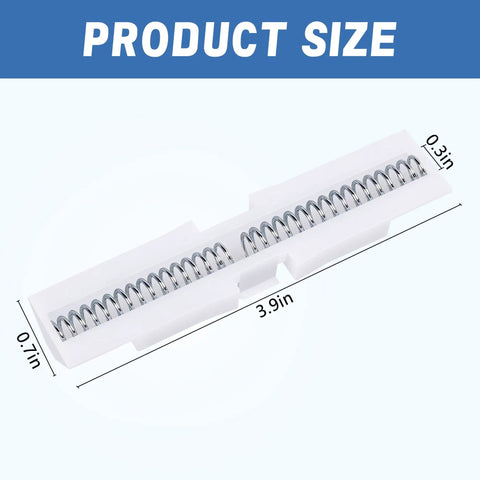 Heavy Duty Dual Spring Bifold Door Slide Guides Two Pack Forged From Rock Solid ABS Plastic Top Track Rollers, size 3.9in x 0.7in.