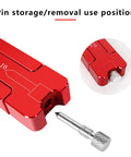 Pin storage detail of Aluminum Alloy Circular Drawing Tool With Adjustable Radius Scriber For Woodworking, Pro Grade Marking Gauge
