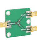 Built To Last Two Way RF Power Splitter PCB Board DC To Five Gigahertz Frequency Range With Six Decibel Attenuation for signal routing.