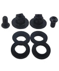 2 Pack Rear Window Latch Bolts Nuts Screws For Sienna GSL ASL 2003 2017 Quarter Glass Latch Kit With Silicone Washers