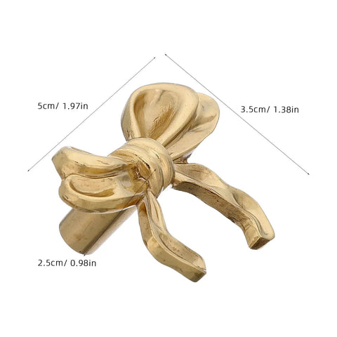 Top Shelf Vintage Bowknot Cabinet Knobs And Metal Drawer Pulls For Furniture Hardware Decorative Rustic Handles with smooth grip.