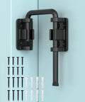 2.36 Inch U Patio Sliding Door Loop Lock Latch Stainless Steel Home Security Loop Bolt Lock for Barn Garden Fence Gate
