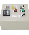 PID Temperature Controller For Heavy Duty Industrial 3 Phase 15KW 380V Digital Display Box With Integrated Components For Oven Curing Machine Temperature Regulation And Precision Thermostat Control, grey metal panel
