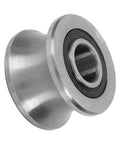 Round Bottom Track Groove Pulley Bearing for Industrial Automation and Photography Equipment Stainless Steel Sliding Roller 8x22.5x14.5mm Quiet Smooth Motion High Precision Durable Design, stainless steel