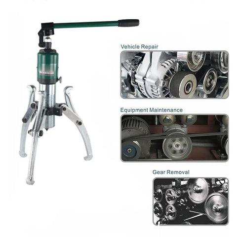 Heavy Duty 10 Ton Hydraulic Gear Puller Wheel Bearing Separator With Adjustable Pump Kit in vehicle repair setting