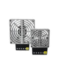 Heavy Duty Cast Aluminum Electric Air Heater Compact Distribution Box Featuring Rock Solid 200 Watt Build For Tight Spaces And Zero Hassle Daily Performance, showing two sizes.
