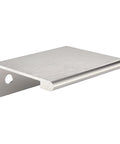 Lincoln Collection 1 5 16 Inch Center To Center Stainless Steel Modern Cabinet And Drawer Edge Pull Handle, side view