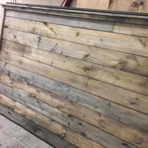 Straight Up Barnwood Aging Wood Wash Hella Eco Friendly For High Tannin Species Creates A Silver Gray Grain Look on weathered wooden panels.