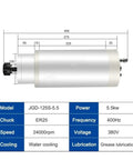 Technical diagram of Beefy Five And A Half Kilowatts CNC Milling Spindle Motor Water Cooled ER25 Chuck D125mm 24000 RPM 380V