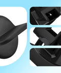 Close-up of rear bumper trailer hitch trim lock retainer cover kit 4 pieces for GM SUVs and crossovers, turn and lock style.