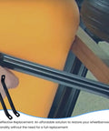 Installing Beefed Up Front Support Brackets For 6 Cu Ft Wheelbarrows, Replacement Axle Brace For WB1006 WB1006FF WB2006 WB2006FF