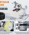 No Fuss Heavy Duty Digital Length Meter Counter Rolling Wheel Cable Wire Measuring Tool With Nailed It Precision And Loud Warning Alarm For Fast Finish Work Today on display with details and measurements