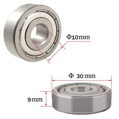 6200Z Shielded Ball Bearing 10mm By 30mm By 9mm Deep Groove Sealed Replacement Part For Bikes Scooters And Industrial Machinery Built Tough Chrome Steel 1 Piece, 10x30x9 mm