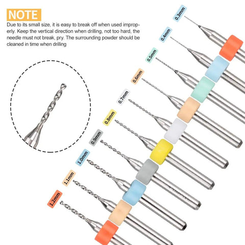 Micro drill bits from 62 Piece Pin Vise Hand Drill Bits Set Micro Twist Kit With Clamp For Jewelry Making And Craft Carving DIY