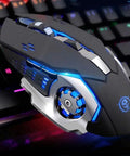 Straight Up Solid Wired Keyboard And Mouse Combo Featuring Backlit Retro Keycaps And Hella Responsive Floating Switches on a gaming setup.
