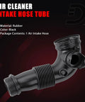 Black rubber Engine Air Intake Hose For BMW Heavy Duty Air Duct Tube Fit 228i 320i 328i XDrive 528i F20 F30 F10 X1 X3 X4 X5 Z4 2 0L 2012 To 2017 Replace 13717605638 Plug And Play