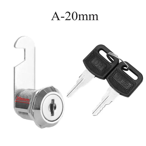 Beefy Cam Lock Kit For Cabinets And Drawers 10 16 20 25 30mm Cylinders With 2 Keys Zinc Alloy Mailbox Padlock 20mm