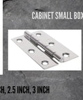 Built Tough Stainless Steel Continuous Hinge With Slick Mirror Finish Heavy Duty Folding Cabinet Hardware For Cupboards Pianos And Wood Box Doors featuring 2, 2.5, and 3-inch sizes.