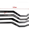 RC Car Chassis Frame Rails Kit With Adjustable Wheelbase For SCX10 III Gladiator Wrangler 4 Piece Metal Frame Upgrade Parts in Red