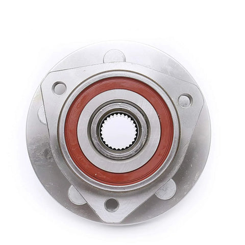 Front view of Front Wheel Bearing Hub Assembly for 1999 to 2004 Jeep Grand Cherokee Five Lug Front Hub Fits Left Or Right Side