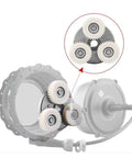Beefed Up Three 36T Nylon Planetary Gears Kit With 70mm Clutch, 38mm Outer Diameter for Ebike motor, visible in bicycle setup