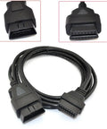 9.8ft OBD II 16Pin Car Diagnostic Extension Cable Male to Female Flexible Durable OBD Tool Extender coiled view