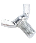 Heavy Duty Welding Magnetic Grounding Clamp With Stainless Steel Brass Fixture For Garage Use, close-up of wing bolt.
