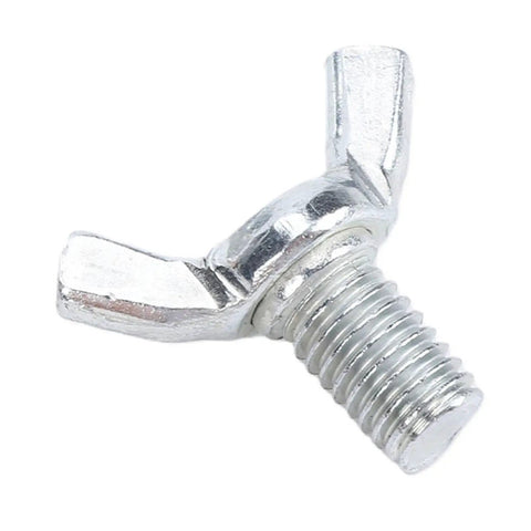 Heavy Duty Welding Magnetic Grounding Clamp With Stainless Steel Brass Fixture For Garage Use, close-up of wing bolt.