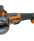 18 Volt Brushless Cordless 4 1 2 Inch Paddle Switch Angle Grinder Power Tool with gray and orange design for fast cutting tasks.