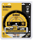 Image of 10 Inch 80 Tooth Fine Finish Table Saw Blade Ultra Sharp Carbide for clean cuts in yellow and black packaging.