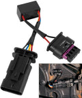 Direct Fit Locker Sensor Bypass Harness For Wrangler JL And Gladiator JT Rubicon with sealed connectors and wiring.