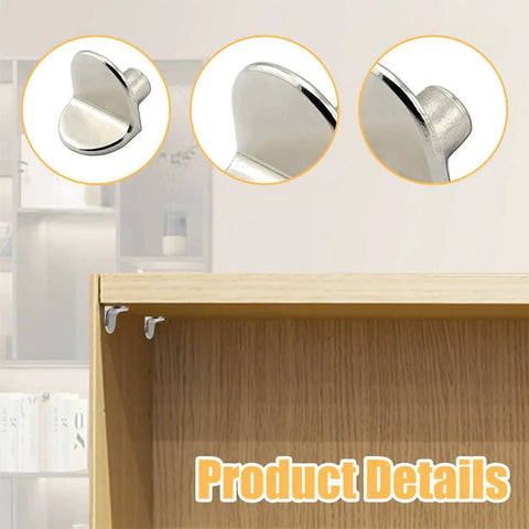 Heavy Duty Shelf Brackets For Home Storage Metal L Shaped Clips For Cabinets And Bookcases Adjustable Height Easy Install