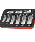 Line Socket Wrench Set 10-22mm For Diesel Injector Fuel Lines With 1/4, 3/8, 1/2 Inch Drives 9-Piece Chrome Vanadium Kit