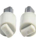 Two Pack Hydraulic Soft Close Toilet Seat Hinges Replacement Damper Kit with silent rotary swivel hinge and smooth action.