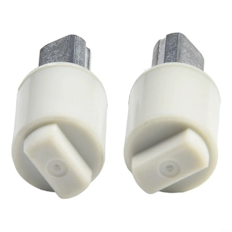 Two Pack Hydraulic Soft Close Toilet Seat Hinges Replacement Damper Kit with silent rotary swivel hinge and smooth action.