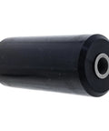 Side view of black Gauge Wheel Roller For Lawn Mowers Extend Deck Life Cut Wear And Tear Boost Stability And Smooth Cutting Durable Deck Support Replacement Part AM101042