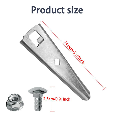 Beefy Plug Aerator Knife Replacement Kit For 40 To 52 Inch Tow Behind Lawn Aerators, Includes Four Replacement Knives And Bolts shown