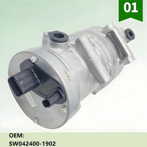 Factory Style Electric AC Compressor Assembly For Toyota BZ4 Hybrid EV Offering ESH34C Build with R134a ports
