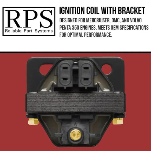 Ignition Coil For GM Based Marine Engines With A Huge Range Fit For 3.0L 4.3L 5.0L 5.7L 7.4L 8.1L 8.2L Replaces Mercury 817378T 898253T27 Direct OEM Replacement For MerCruiser Volvo Penta OMC Crusader