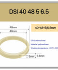Heavy Duty Polyurethane Oil Seal Rings For Bulldozers And Industrial Cutters Knockout Dustproof Gaskets built tough, 48mm size.