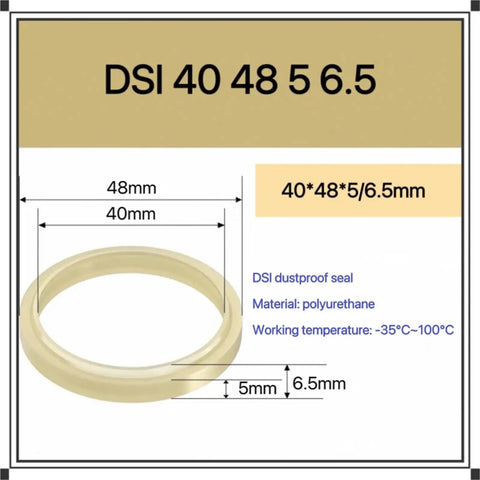 Heavy Duty Polyurethane Oil Seal Rings For Bulldozers And Industrial Cutters Knockout Dustproof Gaskets built tough, 48mm size.