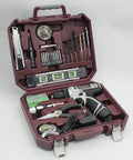 Top Shelf 12V Lithium Cordless Drill Power Tool Set With 58 Pcs Heavy Duty Carbon Steel Bits And Metric Screwdriver Bits in case.