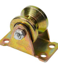 Heavy Duty V Groove Wheels For Sliding Gates Badass Rigid Caster Rock Solid V Shape Track Pulley with steel roller mount