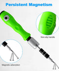 Green handle of 32 In 1 Magnetic Precision Screwdriver Set Tiny Repair Kit For Glasses Watches Phones Laptops Electronics Toys