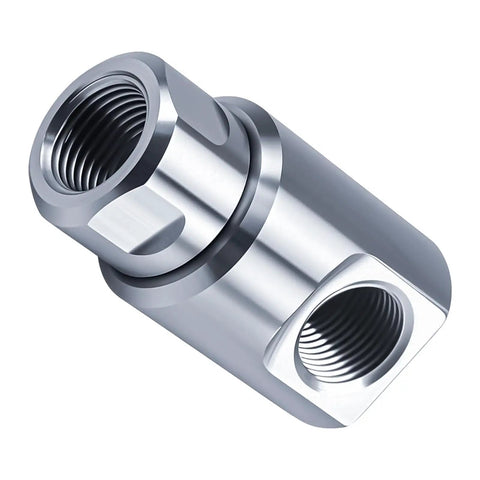 Heavy Duty 1/2 Inch NPT Stainless Steel Swivel Joint for Hose Reels, Leak Proof, High Pressure, 316 Stainless, Grease Fitting, Smooth Ball Bearing Rotation, threaded stainless swivel connector