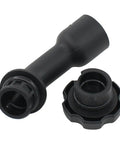 Engine Oil Filler Tube With Gasket And Cap For Chevrolet Silverado Trailblazer Avalanche Suburban Cheyenne GMC Yukon Sierra Envoy Buick Rainier Cadillac Escalade - front view showing tube and cap