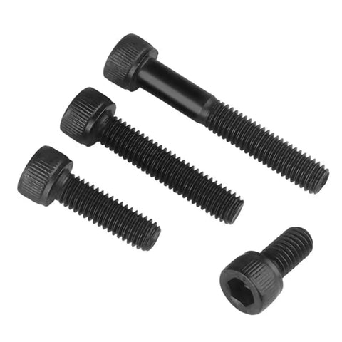 12.9 Grade M2.5 X 25mm Hex Socket Head Cap Screws Black Oxide Alloy Steel Metric Machine Bolts Full Thread Set Of 30 Pieces displayed in various lengths.
