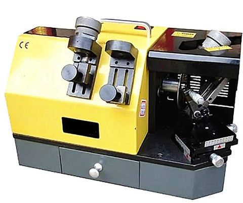 Heavy Duty Screw Tap Sharpener And Spiral Grinder With Powerful Electric Motor Precision Cutting Resharpening Tool for M5 to M20 Threads. Benchtop design.