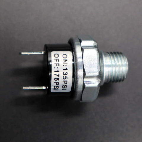 Side view of 135 To 175 PSI Pressure Switch Replacement For Kobalt LK20175 Air Compressor Direct Exact Match Part