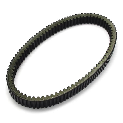 Heavy Duty V-Drive Belt For Kymco Ak550 Motorcycle Transmission Engine Power Transfer High Mileage Oil Heat Resistant Reliable Smooth Ride No Cracks Tears showing detailed ribbed design.